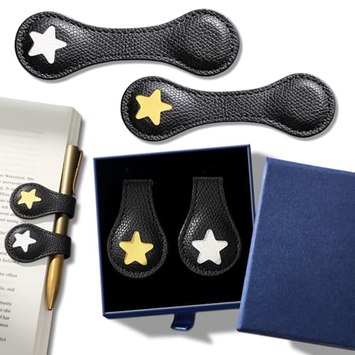 50% Off 2-Pack Magnetic Leather Bookmarks with Gift Box - Image 2