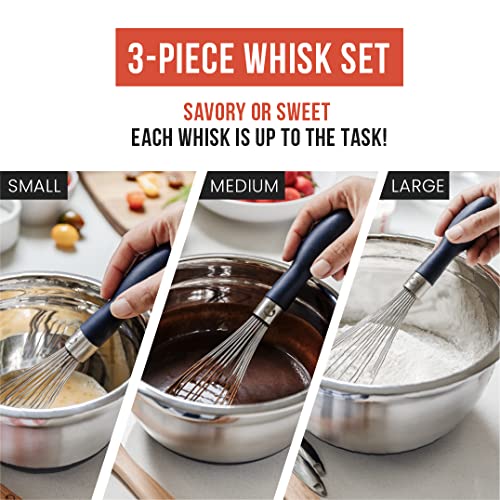 65% Off Chef Pomodoro 3-Piece Kitchen Whisk Set - Image 5