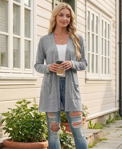 10% Off Lepunuo Lightweight Cardigan with Pockets - Image 3