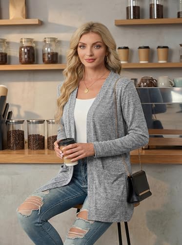 10% Off Lepunuo Lightweight Cardigan with Pockets - Image 4