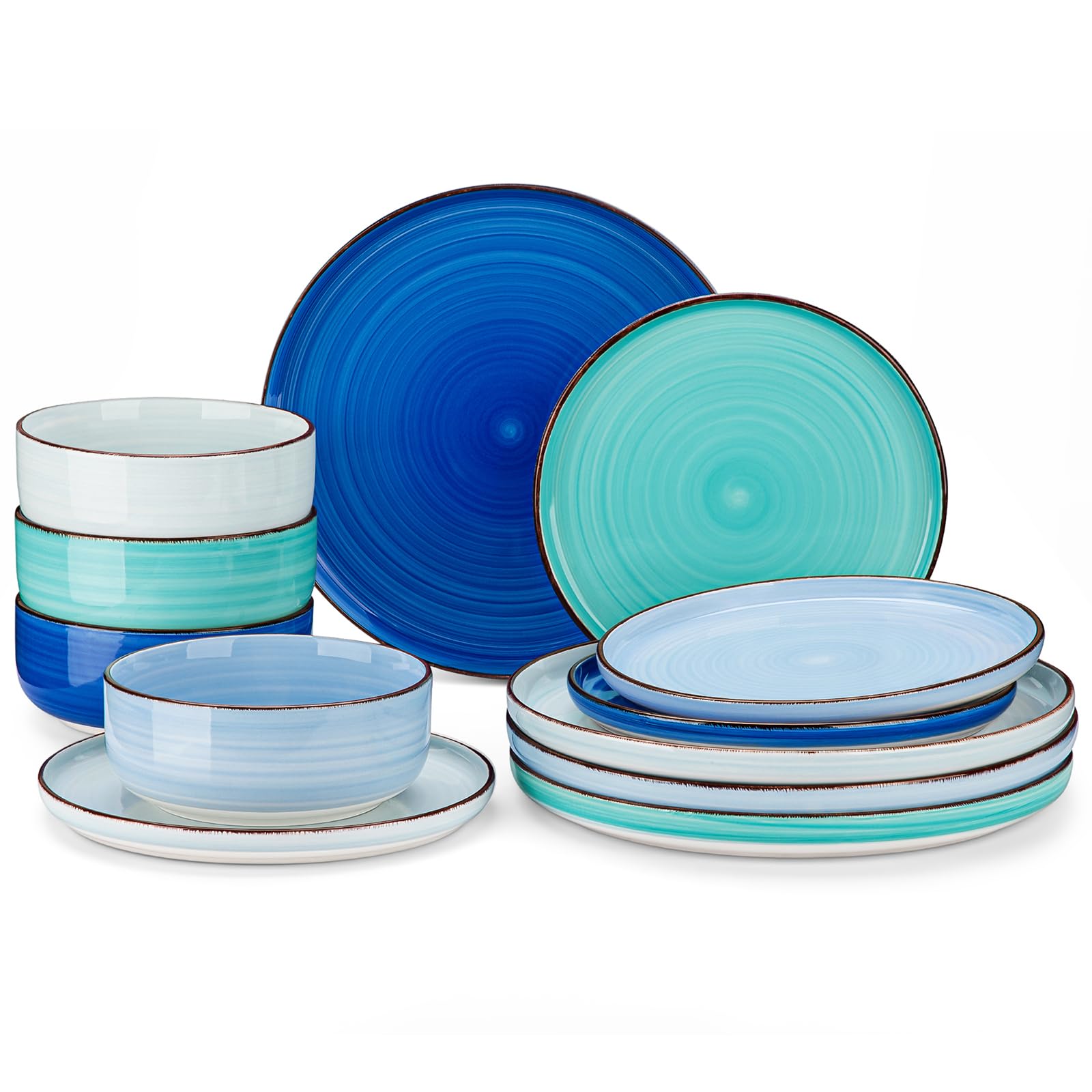 36% Off vancasso 12-Piece Dinnerware Set – Hand-Painted - Image 1