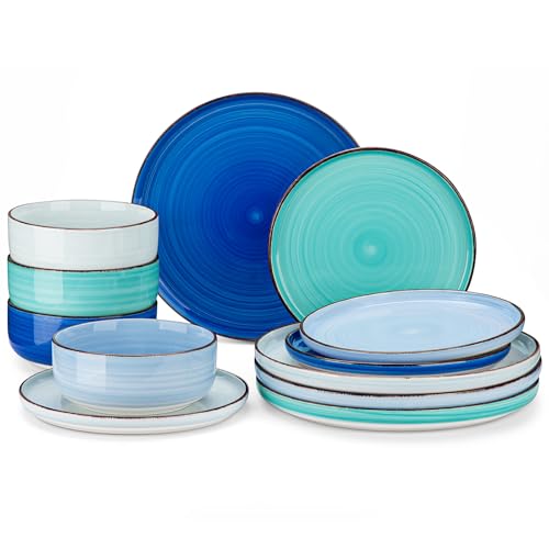 36% Off vancasso 12-Piece Dinnerware Set – Hand-Painted - Image 2