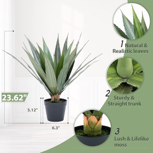 41% Off 2FT Artificial Spiked Agave Plants - $47.59 - Image 6