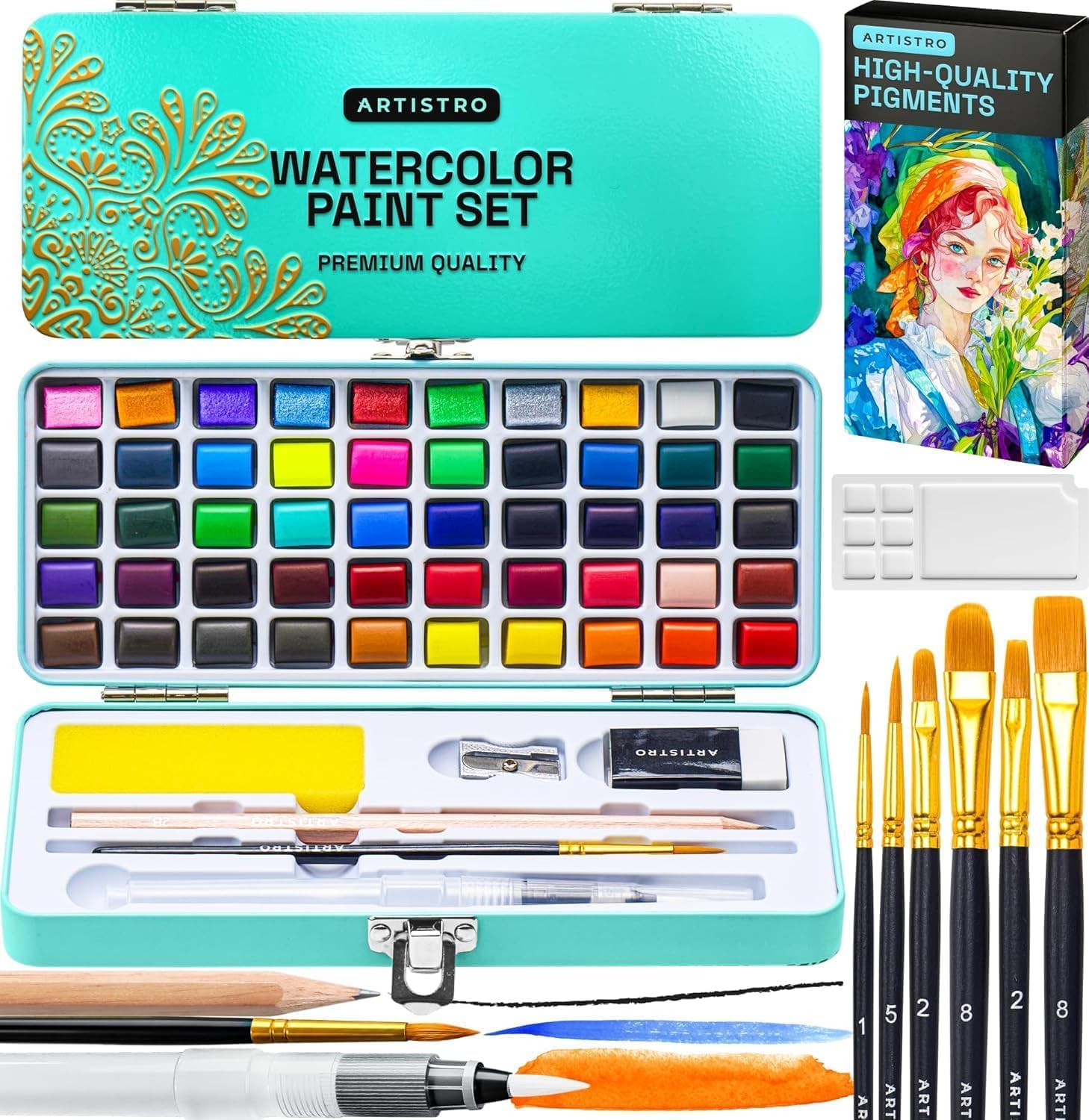 Save 39% on ARTISTRO Watercolor Paint Set – Portable Kit - Image 1