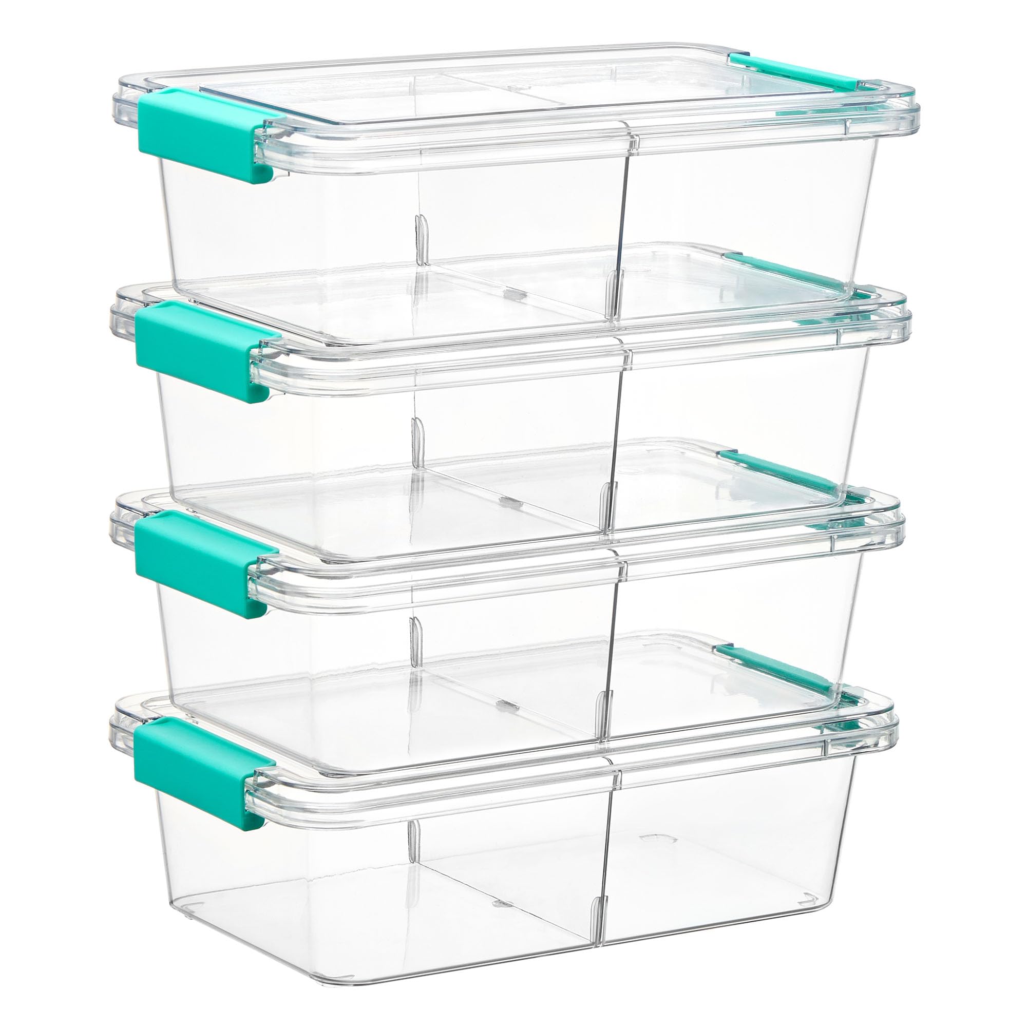 5% Off Vtopmart 4 Pack Clear Pencil Box with Dividers