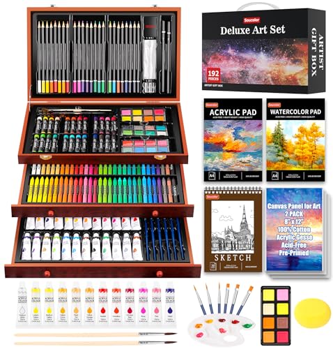 Save 20% on Soucolor 192-Piece Deluxe Art Set - Image 2