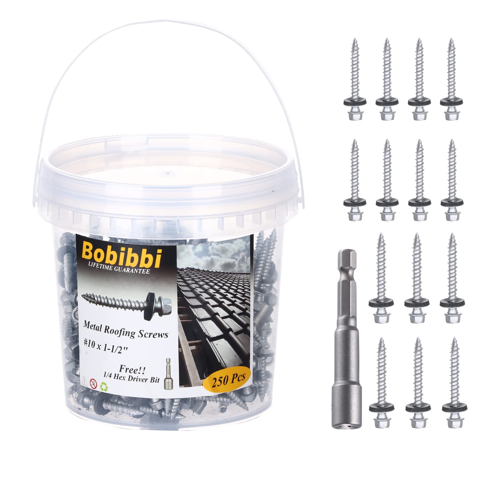 50% Off Bobibbi Metal Roofing Screws 250Pcs - Image 1