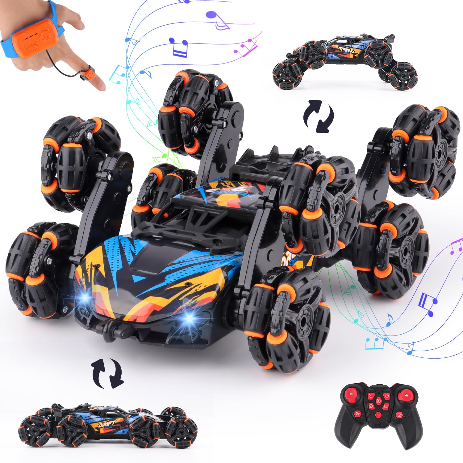 50% Off NEXBOX 8-Wheel Stunt RC Car for Kids Ages 6-14 - Image 1