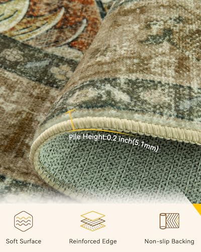 40% Off RELEANY Washable Round Area Rug 4ft - Image 4