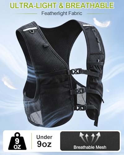 50% Off Running Vest with Phone Holder & Water Bottle - Image 6