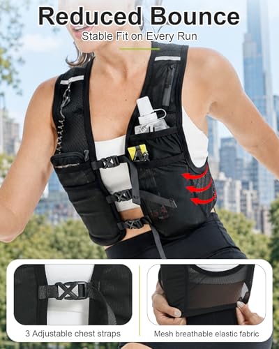 50% Off Running Vest with Phone Holder & Water Bottle - Image 7