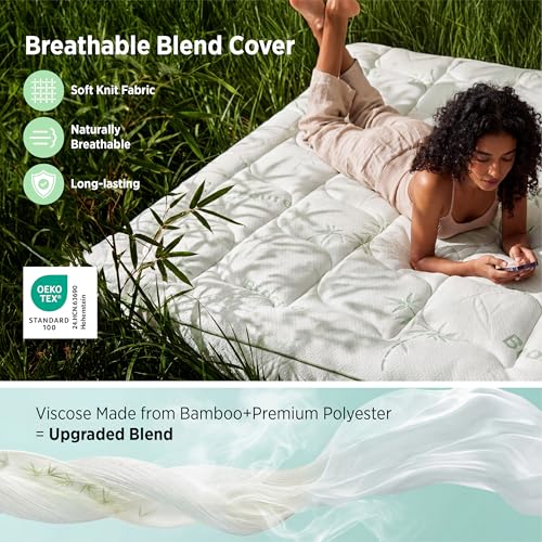 41% Off Bedsure 5" Memory Foam Mattress Topper Queen - Image 5