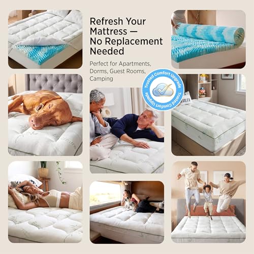41% Off Bedsure 5" Memory Foam Mattress Topper Queen - Image 7