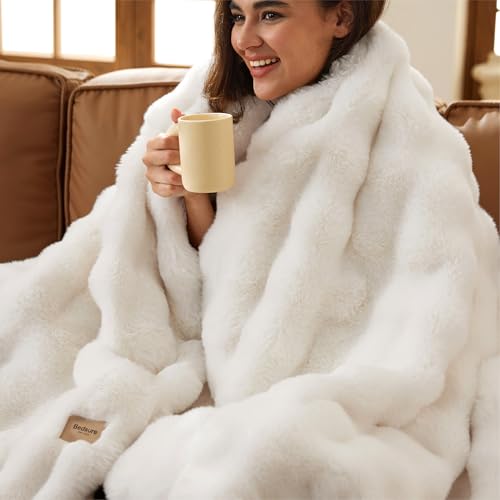45% Off Bedsure Fluffy Faux Fur Throw Blanket - Image 2