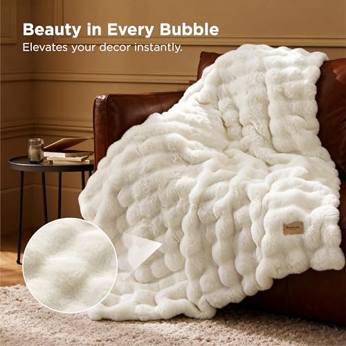 45% Off Bedsure Fluffy Faux Fur Throw Blanket - Image 3