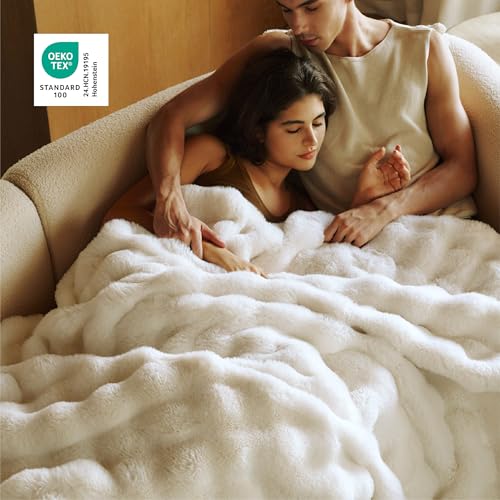 45% Off Bedsure Fluffy Faux Fur Throw Blanket - Image 4