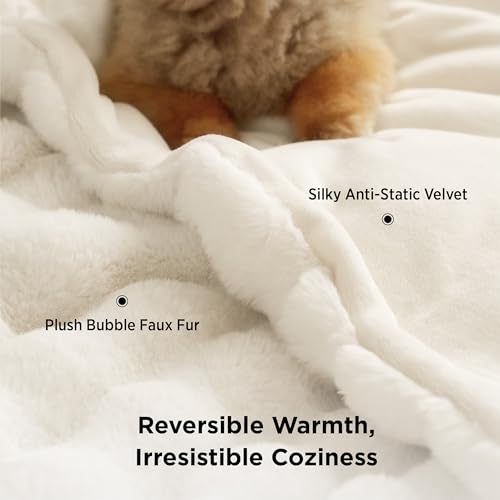 45% Off Bedsure Fluffy Faux Fur Throw Blanket - Image 5