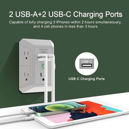 43% Off QINLIANF USB Wall Charger Surge Protector - Image 4