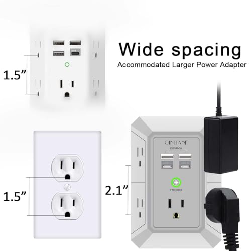 43% Off QINLIANF USB Wall Charger Surge Protector - Image 7