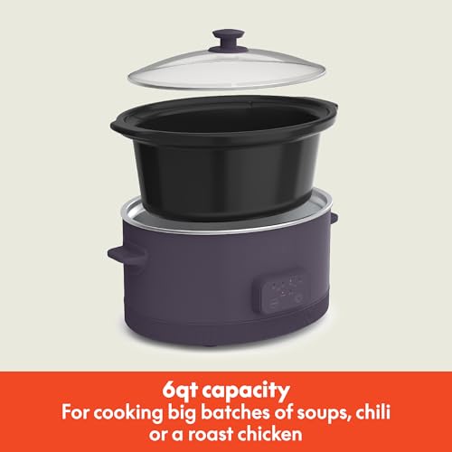 40% Off Bella 6 Qt Programmable Slow Cooker - Plum - Image 3