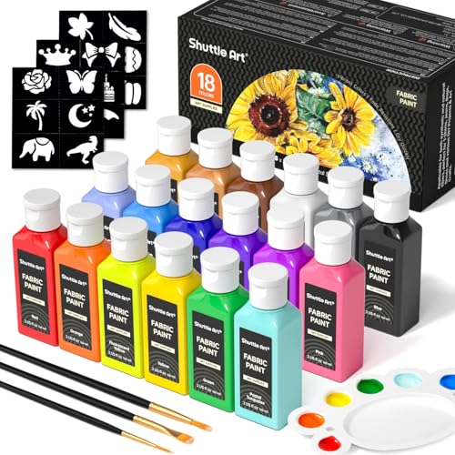 10% Off Shuttle Art 18-Color Fabric Paint Set - Image 2