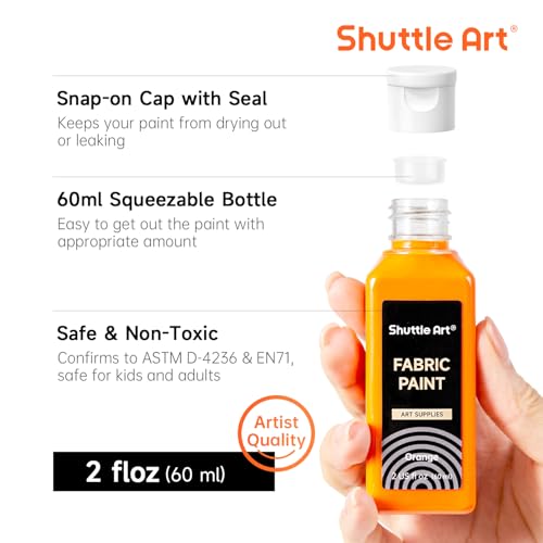10% Off Shuttle Art 18-Color Fabric Paint Set - Image 4