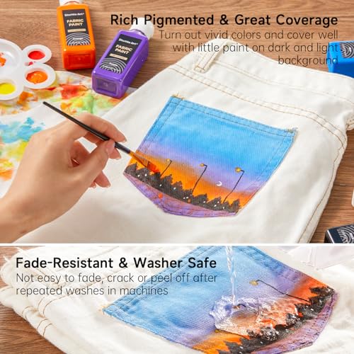10% Off Shuttle Art 18-Color Fabric Paint Set - Image 5