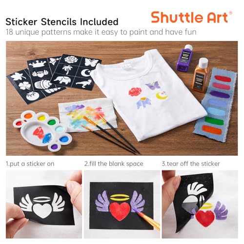 10% Off Shuttle Art 18-Color Fabric Paint Set - Image 6