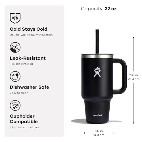 56% Off Hydro Flask 32 oz Travel Tumbler with Handle & Straw - Image 8