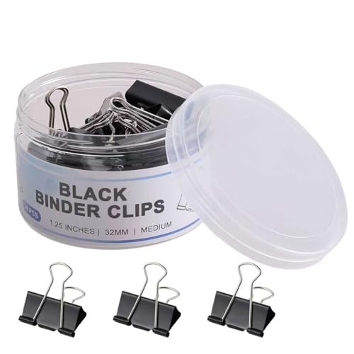 24 Pcs Medium Binder Clips 1.25 Inch – Great Value - Image 2