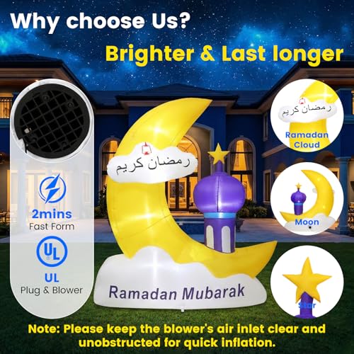 6.1FT Inflatable Ramadan Decor - Save $33 with Price Drop - Image 8