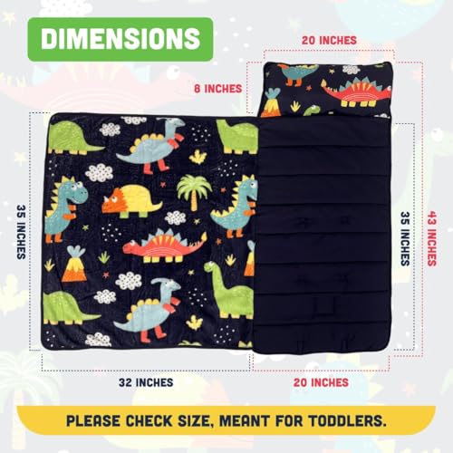 50% Off Dinosaur Toddler Nap Mat – Cozy & Portable - Image 4