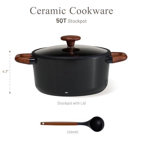 53% Off CAROTE 5QT Nonstick Ceramic Stock Pot - Image 3