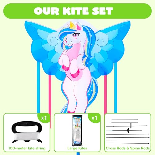 33% Off JOYIN Unicorn Kite – Easy to Fly for All Ages - Image 6