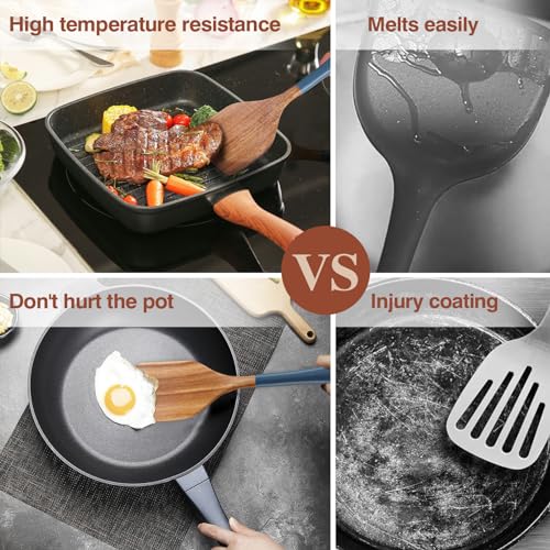 Save 49% on 6-Piece Acacia Wood Utensil Set for Kitchen - Image 4