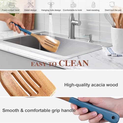 Save 49% on 6-Piece Acacia Wood Utensil Set for Kitchen - Image 5