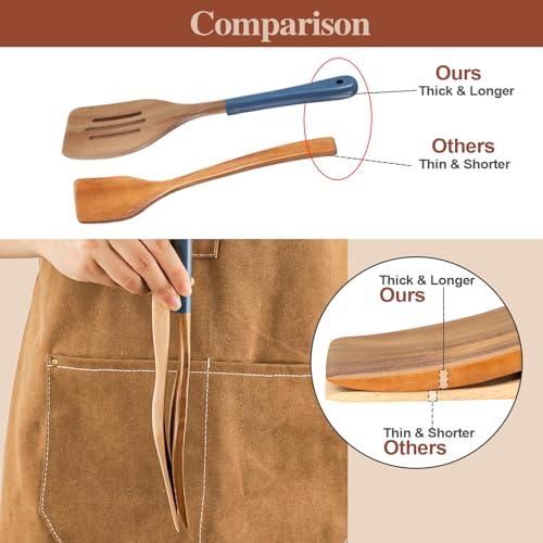Save 49% on 6-Piece Acacia Wood Utensil Set for Kitchen - Image 7