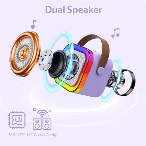Save 50% Off Mini Karaoke Machine for Kids with Mics - Image 4