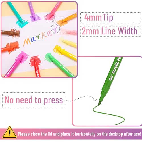 38% Off Mr. Pen Acrylic Paint Markers, 24 Pack - Image 4