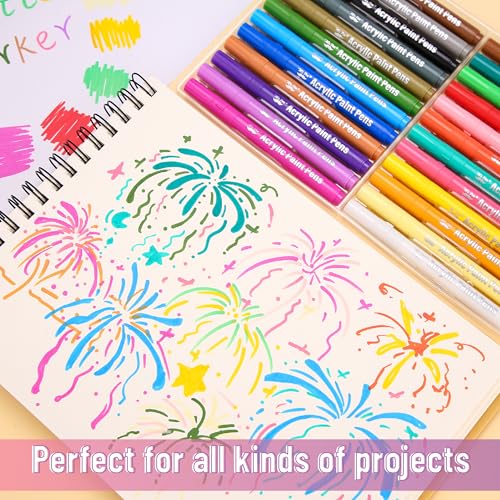 38% Off Mr. Pen Acrylic Paint Markers, 24 Pack - Image 6