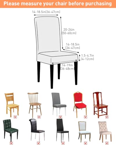 Save Big on Fall Chair Covers Set of 4 - Orange Black Plaid - Image 6