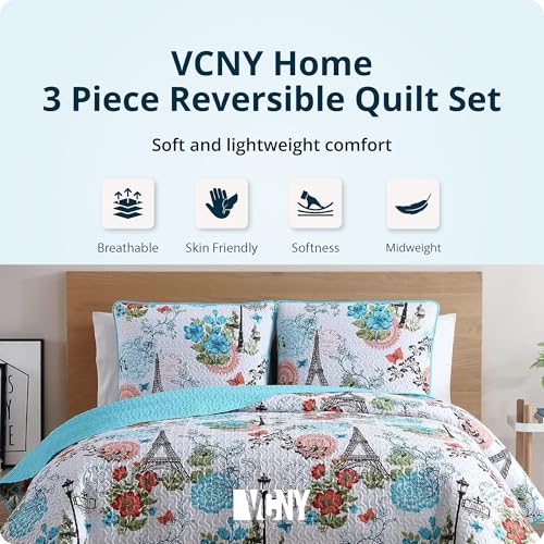 VCNY Home 3-Piece Quilt Set - Save 67% Now - Image 3