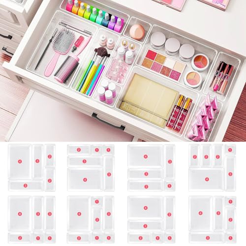 80% Off 15-Piece Clear Drawer Organizer Set - Image 6