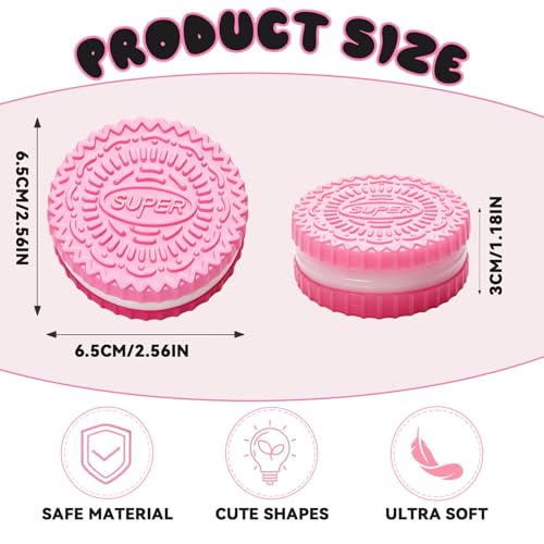 Kawaii Squishy Cookie Pack 4-Pack Ultra-Soft Fidget Toy Deal - Image 7