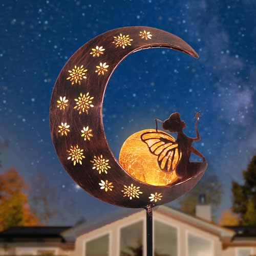 45% Off Moon Fairy Solar Garden Decor Light - Image 2