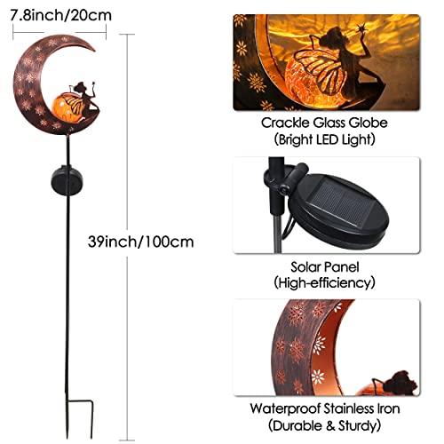 45% Off Moon Fairy Solar Garden Decor Light - Image 4