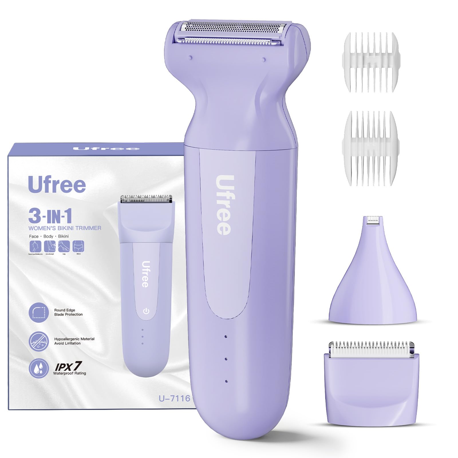 50% Off Ufree 3-in-1 Women's Electric Razor - Image 1