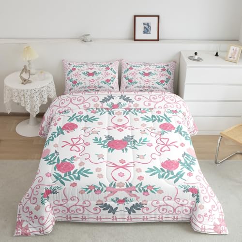 Save 70% on Erosebridal Pink Bow Full Comforter Set - Image 4