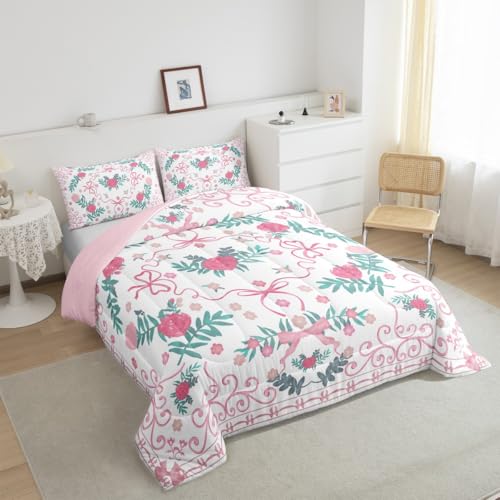 Save 70% on Erosebridal Pink Bow Full Comforter Set - Image 5