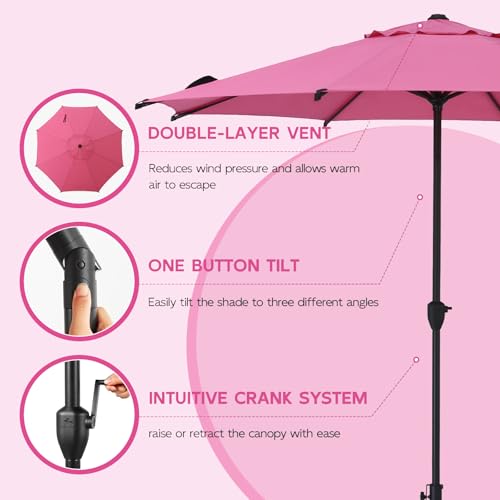 40% Off Abba Patio 9FT Umbrella with Crank & Tilt - Image 5